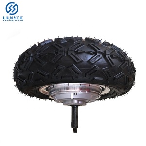 10นิ้วเพลาเดียวไฟฟ้าฮับมอเตอร์ล้อสำหรับสกูตเตอร์ - Product Image 3