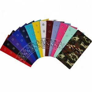 Costom Mềm Đa Chức Năng Paisley Cổ Điển Bông Bandana 15 Màu Sắc Cổ Phiếu Cho Sự Lựa Chọn Của Bạn