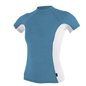 Wholesale nylon fabric eom rashguard adult sun tees wholesale t shirts with UV50+