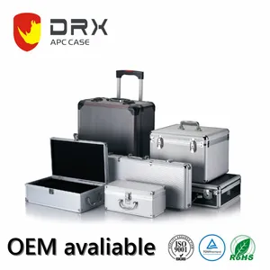 TOP Hot Portabel Tas Aluminium Alat Case Aluminium Kotak dengan Kunci Kombinasi