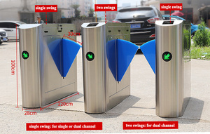 Tourniquet de sécurité avec lecteur de code-barres et lecteur RFID longue portée pour l'entrée des bâtiments - Product Image 4