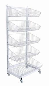 Présentoir de pain en fil, équipement de supermarché, présentoir à mailles, cage - Product Image 3