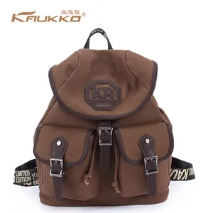 School Book Bag Outdoor Travel Knapsack Cotton Canvas Rucksack Student Bag Day Backpack