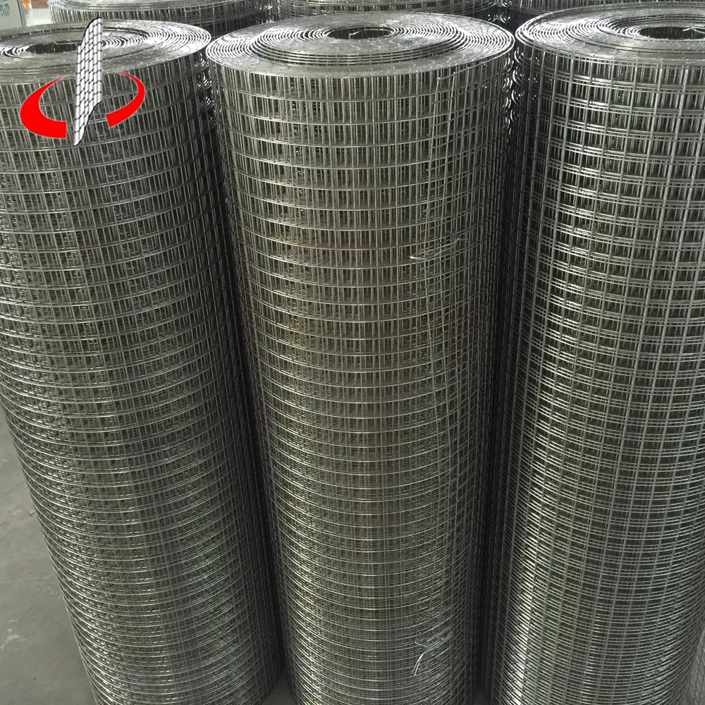 उच्च गुणवत्ता भारी 10 गेज 4x4 स्टेनलेस स्टील वेल्डेड तार जाल रोल