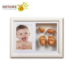 Nouveau kit <span class=keywords><strong>de</strong></span> moulage 3D pour empreintes <span class=keywords><strong>de</strong></span> mains <span class=keywords><strong>et</strong></span> <span class=keywords><strong>de</strong></span> pieds <span class=keywords><strong>de</strong></span> bébé, idéal pour les mariages, les anniversaires, la Saint-Valentin, cadre pour bébé <span class=keywords><strong>en</strong></span> 3D - Product Image 3