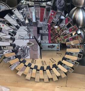 Nuovo design per la casa decorazione della <span class=keywords><strong>parete</strong></span> orologio <span class=keywords><strong>Specchio</strong></span> d'argento - Product Image 1