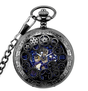 <span class=keywords><strong>Montre</strong></span> de poche rétro pour <span class=keywords><strong>homme</strong></span>, <span class=keywords><strong>montre</strong></span> étanche de haute qualité pour <span class=keywords><strong>homme</strong></span>, design creux, acier inoxydable avec chaîne, <span class=keywords><strong>montre</strong></span> mécanique de luxe - Product Image 2