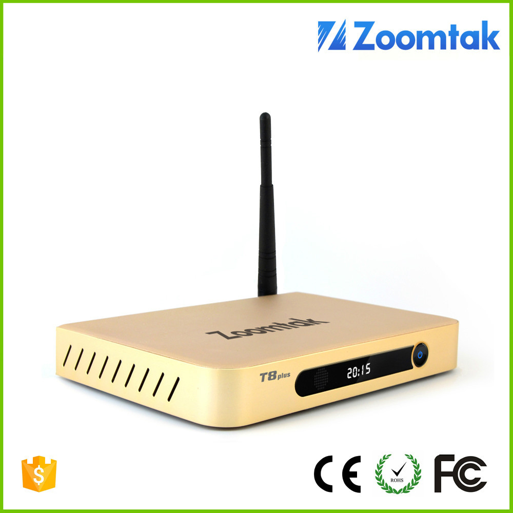 Zoomtak T8 Quad Core Android TV Box 4.4 Amlogic S802 con KODI 15.2