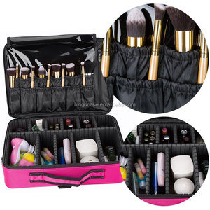 Estuche Oxford para tren de maquillaje, organizador de cosméticos de poliéster, bolsa de almacenamiento con cierre de cremallera, solución de almacenamiento esencial para artistas - Product Image 3