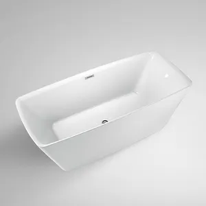 White Bathtub High Quality Bathroom 1500 Mm 1.5m Kids Foldable Deep Soaking Baby White Color 60 Inch Acrylic Bathtub Baignoire