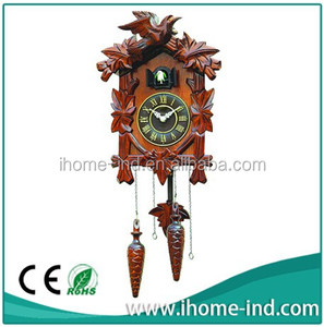 Reloj de madera de cuco Musical para sala de estar, analógico, de cuarzo, de cara única, creativo, con pájaro, para cantar, para todas las estaciones - Product Image 2