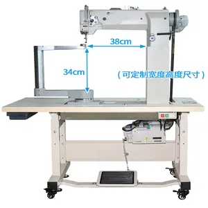 Machine à coudre industrielle, 8900, rotation de 360 degrés, sac à main en cuir d'ordinateur, toile