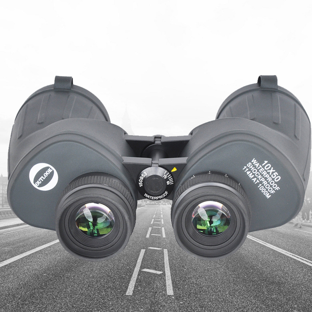 US Standard Optics 10x50 High-Powered Professional Binoculars Precision Telescope Green OUTLOOK Brand 1 Year Warranty for Clear