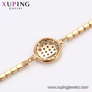 75164 Joyería de Oro de la Ciudad de <span class=keywords><strong>Xuping</strong></span>, Compra en Línea, Pulsera con Dije Chapada en Oro de 18k, Noble y Promocional - Product Image 4