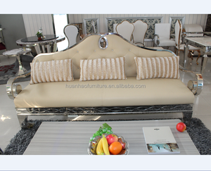 לבן אמיתי עור מתכת מסגרת ספה סט/שטח חיסכון ריהוט S156 - Product Image 3