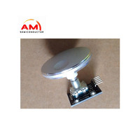 Alliage DM concave bouton, 36mm40mm noir argent, arbre D-axe encodeur chapeau