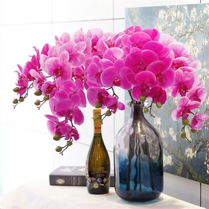 Orquídea Artificial <span class=keywords><strong>de</strong></span> tacto Real, blanca, púrpura, <span class=keywords><strong>de</strong></span> alta calidad, L-1006, para decoración del hogar - Product Image 4
