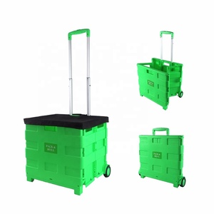 420*405*380mm globo vendedor superior plegable caja <span class=keywords><strong>de</strong></span> plástico Carro con ruedas - Product Image 1