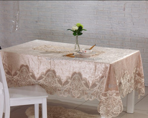 <span class=keywords><strong>Tovaglia</strong></span> in <span class=keywords><strong>pizzo</strong></span> bianco fatto a mano per feste nuziali o banchetti tessuto in poliestere resistente per uso domestico - Product Image 3