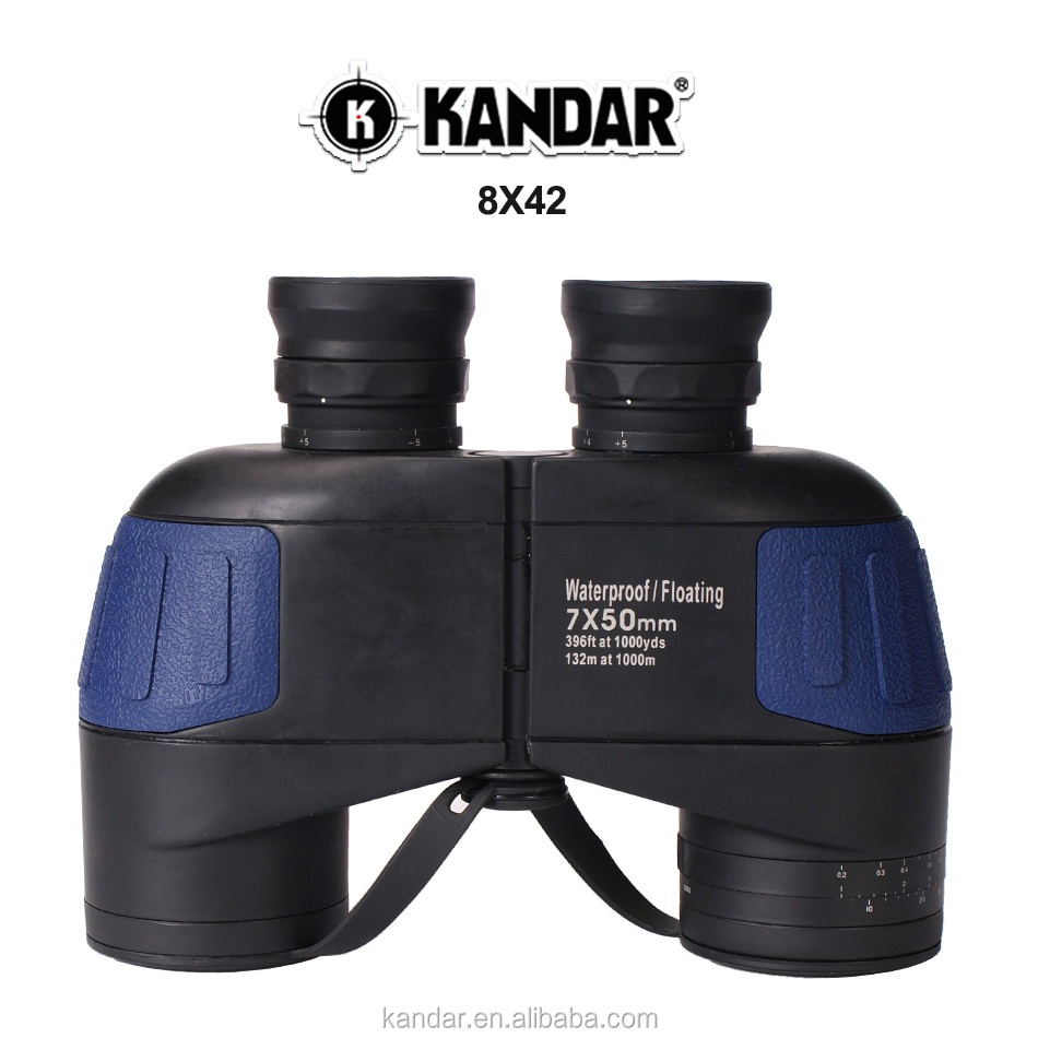 Русский Военный бинокль ночного видения KANDAR 7X50, водонепроницаемый плавающий бинокль с компасом