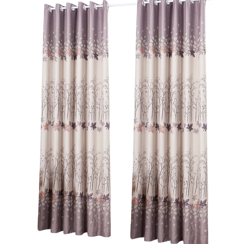 Tree Pattern Printed Style Curtain For Window