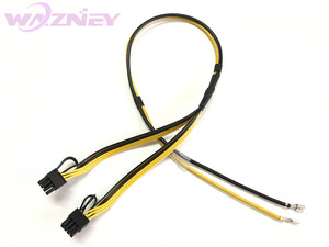 Câble d'<span class=keywords><strong>alimentation</strong></span> pour <span class=keywords><strong>carte</strong></span> <span class=keywords><strong>graphique</strong></span> GPU, connecteur PC Terminal vers 3x PCI-E PCIe PCI E Express <span class=keywords><strong>8</strong></span> <span class=keywords><strong>broches</strong></span> (<span class=keywords><strong>6</strong></span>+2) <span class=keywords><strong>broches</strong></span>, 12AWG+16AWG - Product Image 4