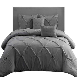 Parure de lit en microfibre, ensemble de literie de luxe, couette plissée avec drap, de lit dans le sac, 10 pièces - Product Image 2