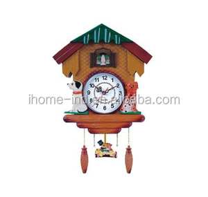 orologio di parete cuculo orologio di plastica con uccellino uscito - Product Image 1