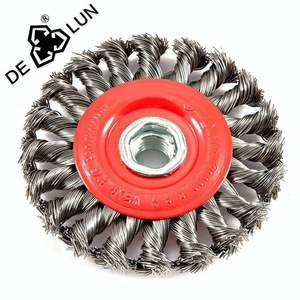 Spazzola a Filo Intrecciato in <span class=keywords><strong>Acciaio</strong></span> <span class=keywords><strong>Inox</strong></span> di Grado Industriale da 5 Pollici per Pulizia di Alta Qualità - Product Image 1