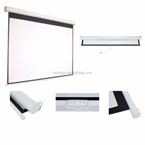 96x96 1:1 手动屏幕哑光白色 96英寸投影机屏幕适用于家庭影院会议室会议教育
