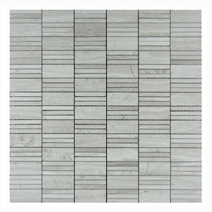 M032 Wooden Gray mosaic <strong>tile</strong> patterns <strong>mirrored</strong> <strong>tiles</strong> bath <strong>tiles</strong> - Product Image 1