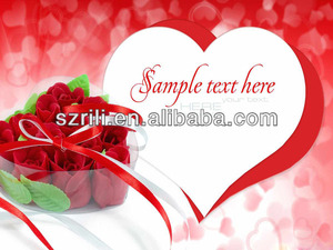 <span class=keywords><strong>Rili</strong></span> terciopelo rojo tarjetas de invitación de boda de diseño - Product Image 1