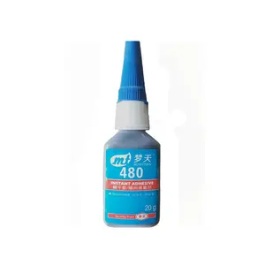 Heat Resistant 480 Black 20 g Ethyl Cyanoacrylate Instant Super Glue 502 Adhesive For Rubber And Metal Bonding tube tyre repair