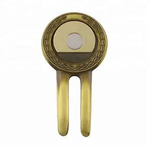 Metal Divot Tool Antique Plating Cheap Golf Club Pitch Repair Metal Divot Tools