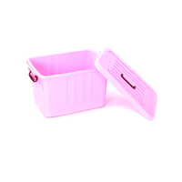 Conteneurs de stockage en plastique transparent rigide de 10L à 250L avec couvercle, boîtes de rangement transparentes avec couvercles, boîte de rangement en plastique de 49 litres