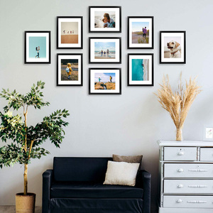 Custom Hotel Artwork Manufacturer <strong>A4</strong> <strong>Black</strong> Wood Wall Hanging Picture <strong>Frames</strong> 8x10 Simple Photo <strong>Frame</strong> for Home Decor - Product Image 5