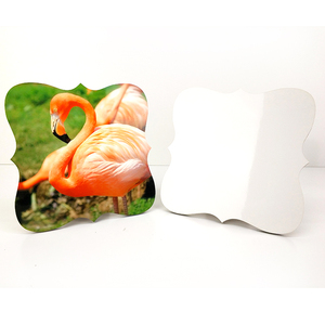 Cornice commemorativa regalo simpath legno marrone tavola posteriore cornice foto sublimazione trasferimento di calore 140*140*5mm - Product Image 4