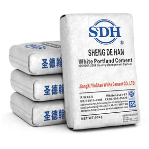 Chine cimenterie ciment blanc prix par 40kg, 50kg sac