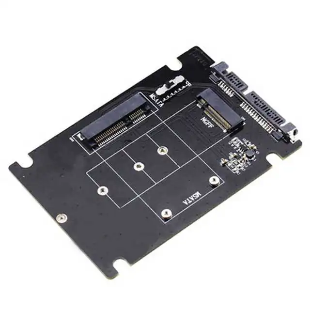 2 1 콤보 미니 PCI-E 2 레인 M.2 NGFF & mSATA SSD SATA 3.0 III 어댑터 카드