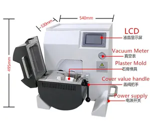 Mini máquina de fundição a vácuo, equipamento de fundição de joias de ouro/prata