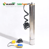 Pompe solaire submersible 2HP, 3HP, 4HP, système de pompe à eau solaire AC/DC à tête profonde 5HP pour forage