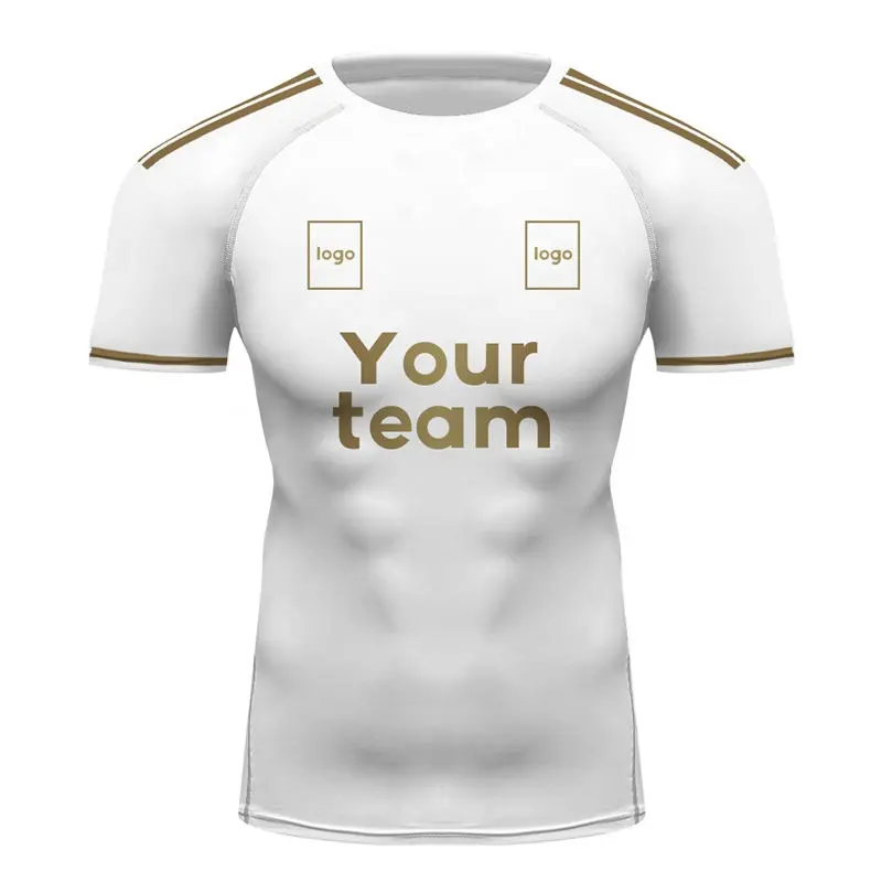 Men Cycling Jersey Dry Fit Football FC Team Design Printing Fanatics Fan Tshirt Slim Fit Tee Top MMA BJJ Running Jogging Apparel