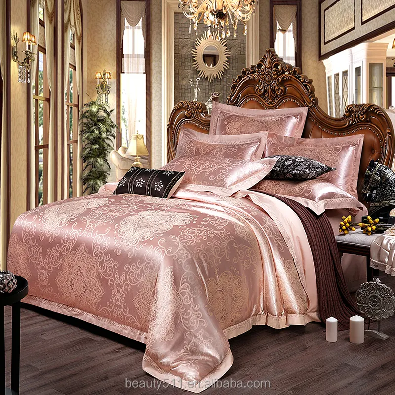 Sábana de cama doble con 2 fundas de almohada, 100% algodón, color caramelo, rosas rojas, BS458