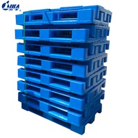 Palé de plástico de tipo europeo de 1200X800 y entrada de 4 vías, fabricante de palés de plástico