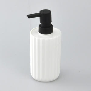 เครื่องจ่ายโลชั่นรูปทรงกระบอก polyresin สีน้ำเงิน - Product Image 6