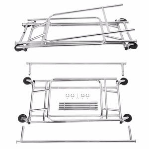 Porte-vêtements à Double Rail Simple, de qualité commerciale et robuste, avec <span class=keywords><strong>roulettes</strong></span>, vente en gros - Product Image 5