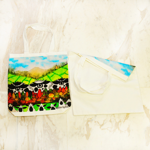 Borsa Shopper in Tela di Cotone con Stampa Digitale Personalizzata - Product Image 3