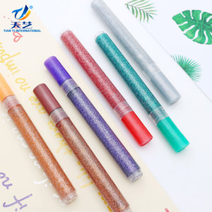 Logo del marchio personalizzato 12 <span class=keywords><strong>colori</strong></span> Glitter acrilico pennarelli Set Glitter scintillante pennarelli di colore per arte artigianale pittura fai da te - Product Image 3