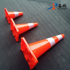 Cono de tráfico para seguridad vial, 2,3 kg, 70cm, <span class=keywords><strong>PVC</strong></span>, naranja, suave, venta de fábrica - Product Image 3