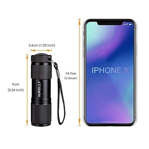 Aukelly Đèn Pin Tia Cực Tím Đi Săn Bọ Cạp 395nm Đèn Pin LED Siêu Tím 9 Đèn Pin UV Đèn Pin Phát Hiện Nước Tiểu Chó Mèo Thú Cưng Đèn Pin UV - Product Image 2